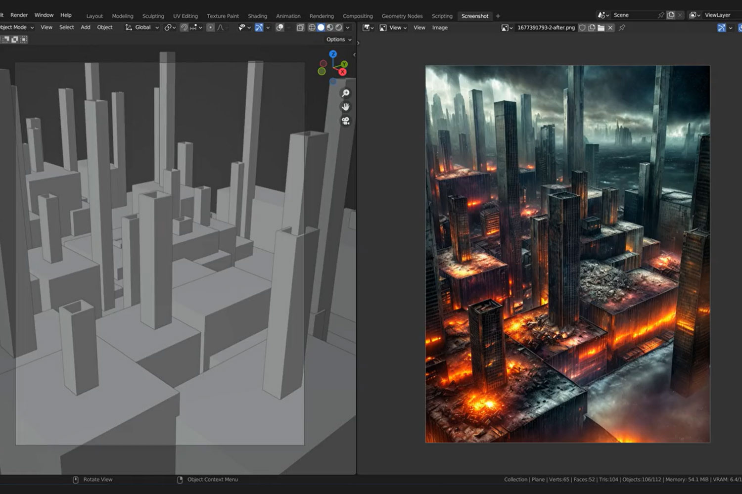 Stable Diffusion-ControlNet integrates with Blender