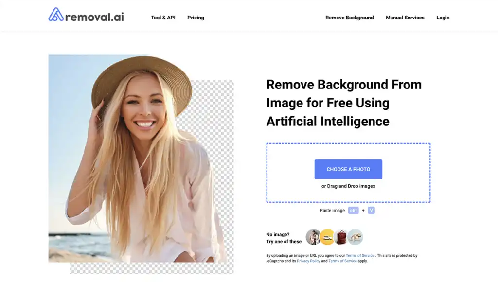 هوش مصنوعی حذف بکگراند عکس Removal.ai