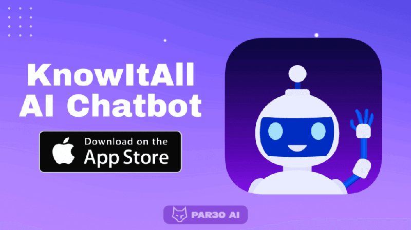 اپلیکیشن KnowIt All AI Chatbot یک برنامه هوش مصنوعی برای آیفون است